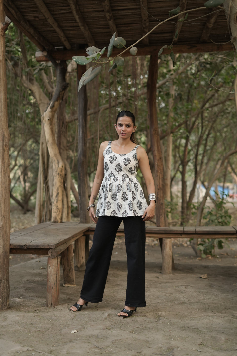 Siyahi - Block Print Cotton Short Kurti