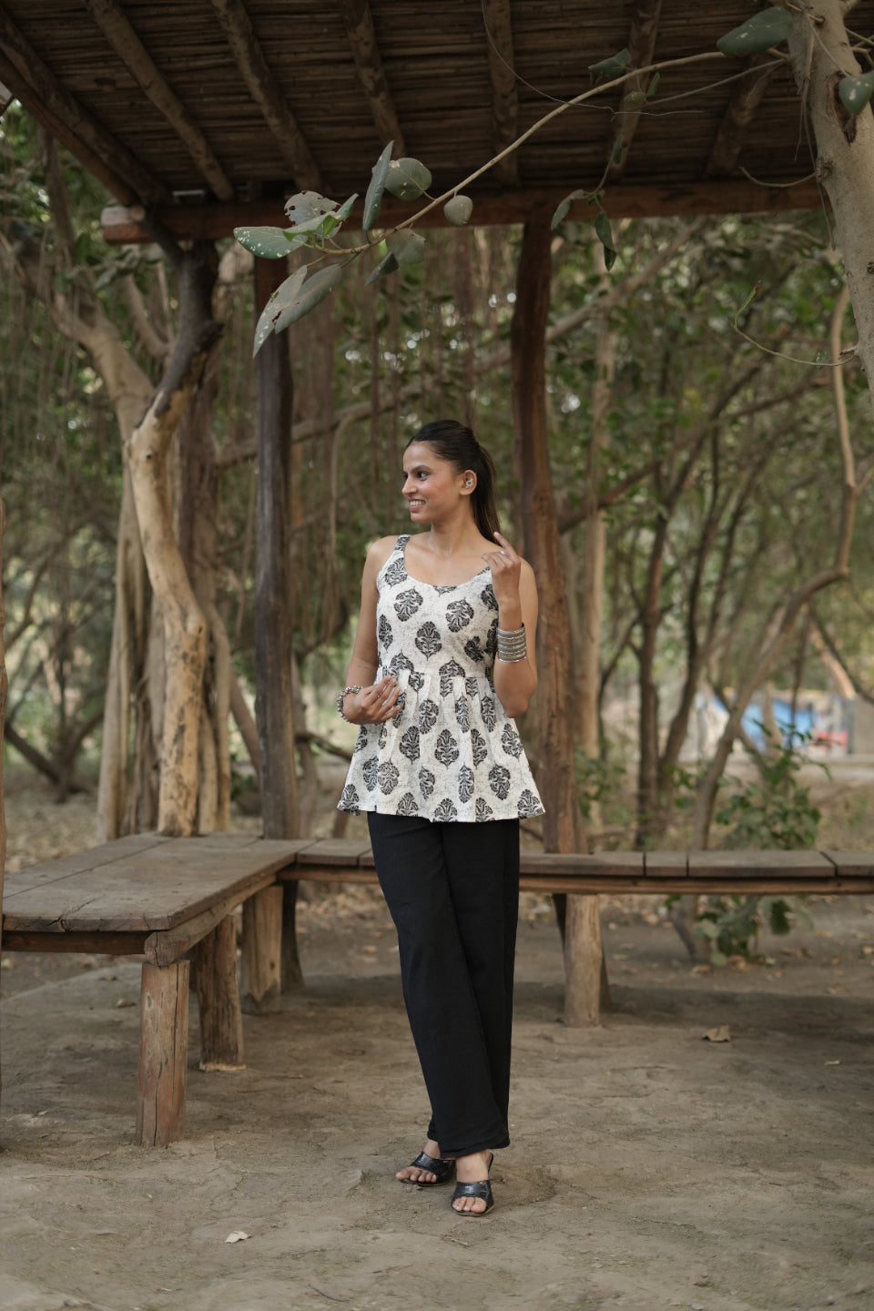 Siyahi - Block Print Cotton Short Kurti