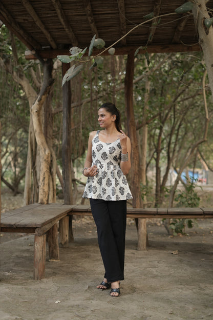 Siyahi - Block Print Cotton Short Kurti