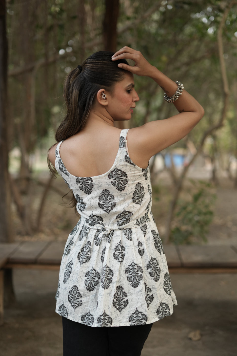 Siyahi - Block Print Cotton Short Kurti