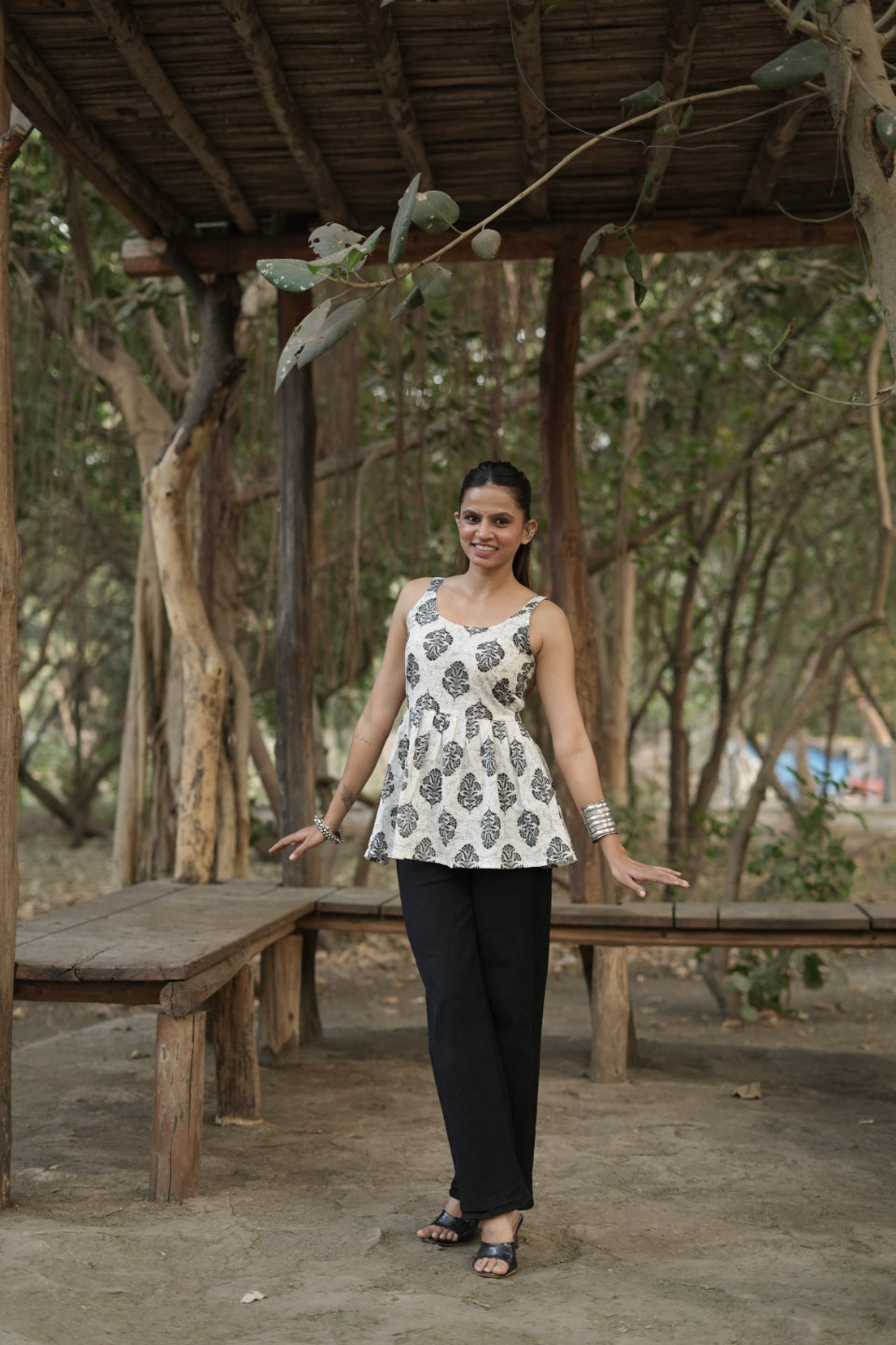 Siyahi - Block Print Cotton Short Kurti