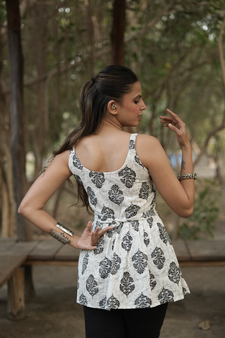 Siyahi - Block Print Cotton Short Kurti