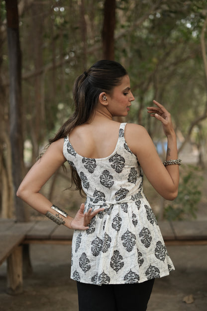 Siyahi - Block Print Cotton Short Kurti