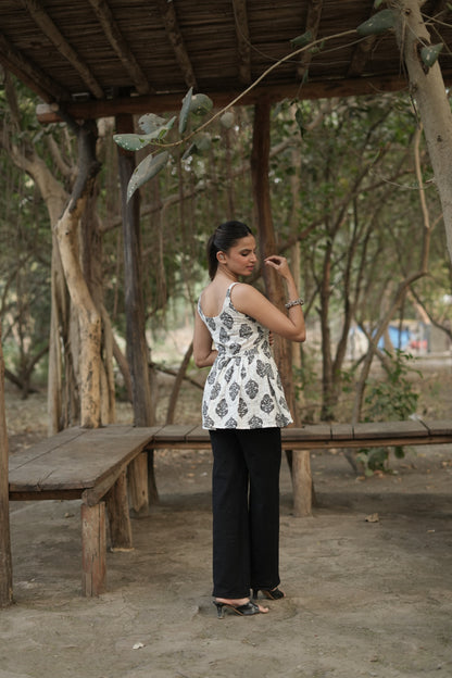 Siyahi - Block Print Cotton Short Kurti