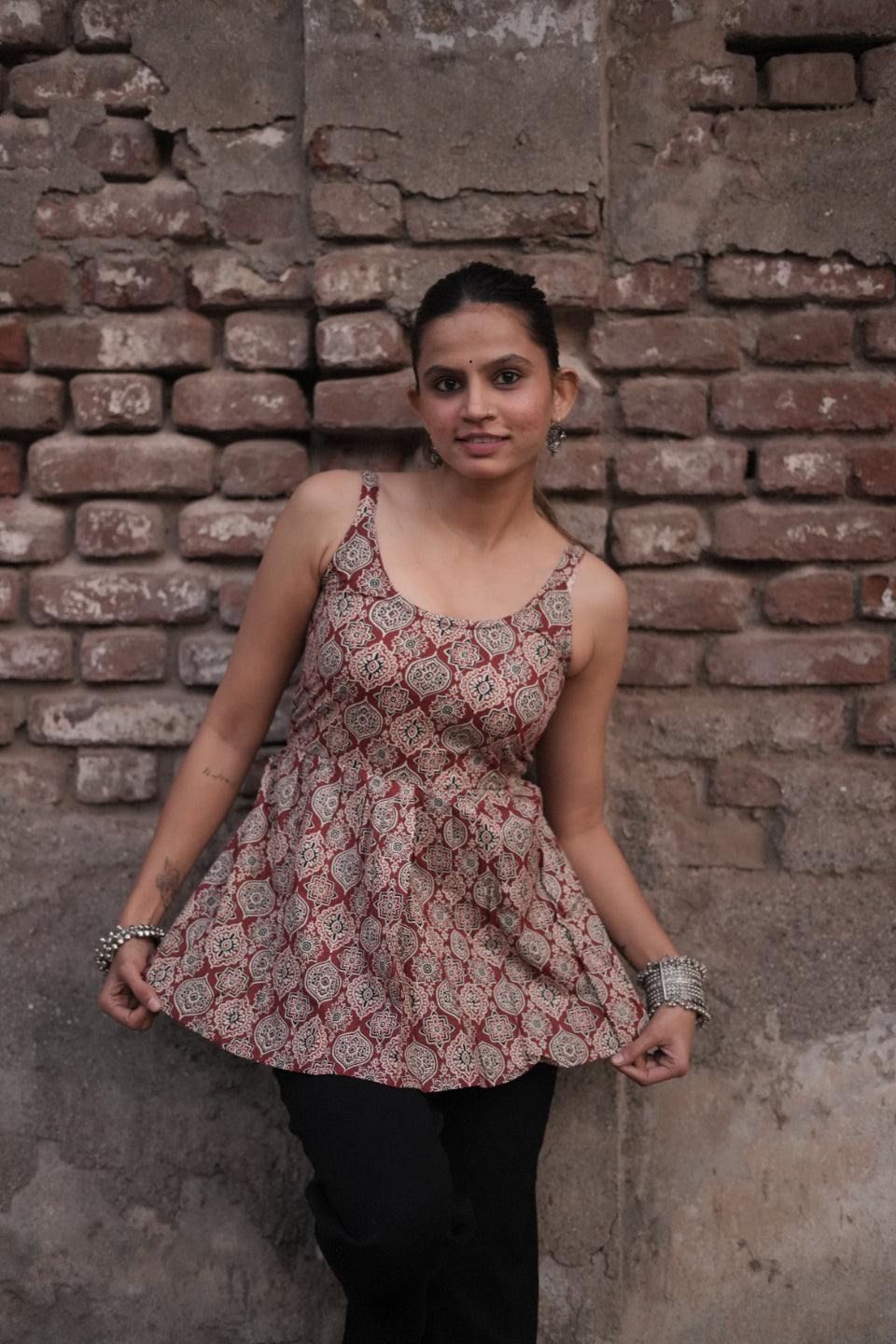 Akira Floral Pakistani Cotton Kurta