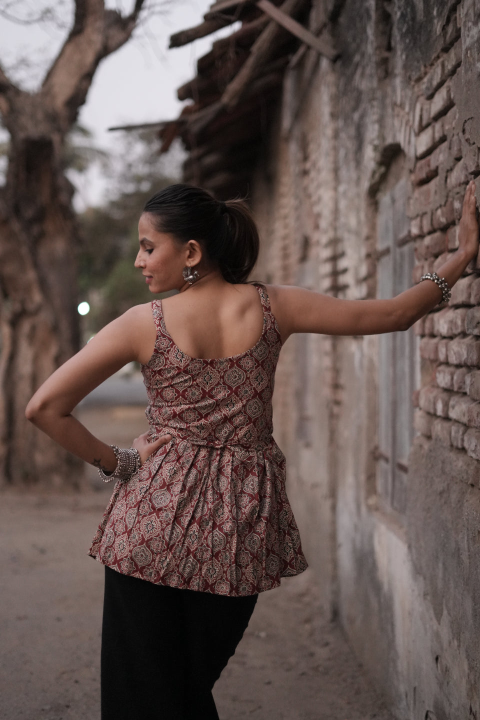 Akira Floral Pakistani Cotton Kurta