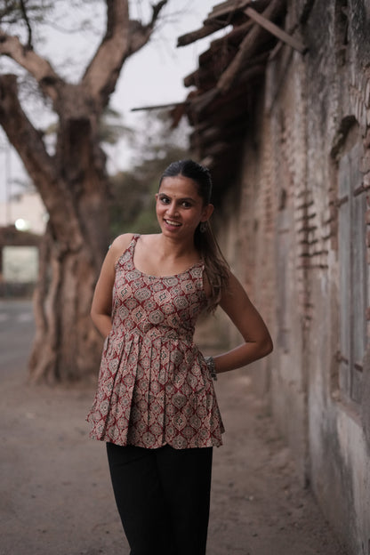 Akira Floral Pakistani Cotton Kurta