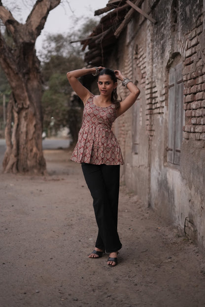 Akira Floral Pakistani Cotton Kurta