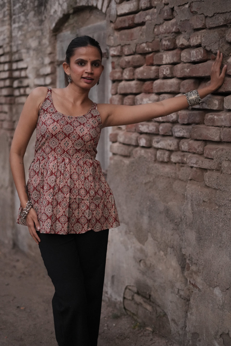 Akira Floral Pakistani Cotton Kurta