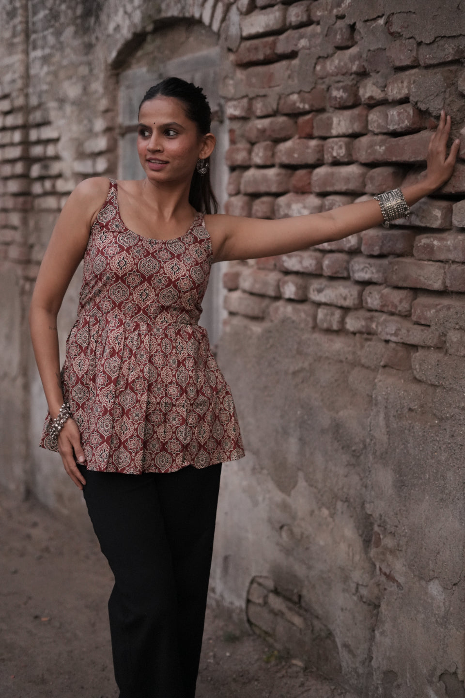 Akira Floral Pakistani Cotton Kurta