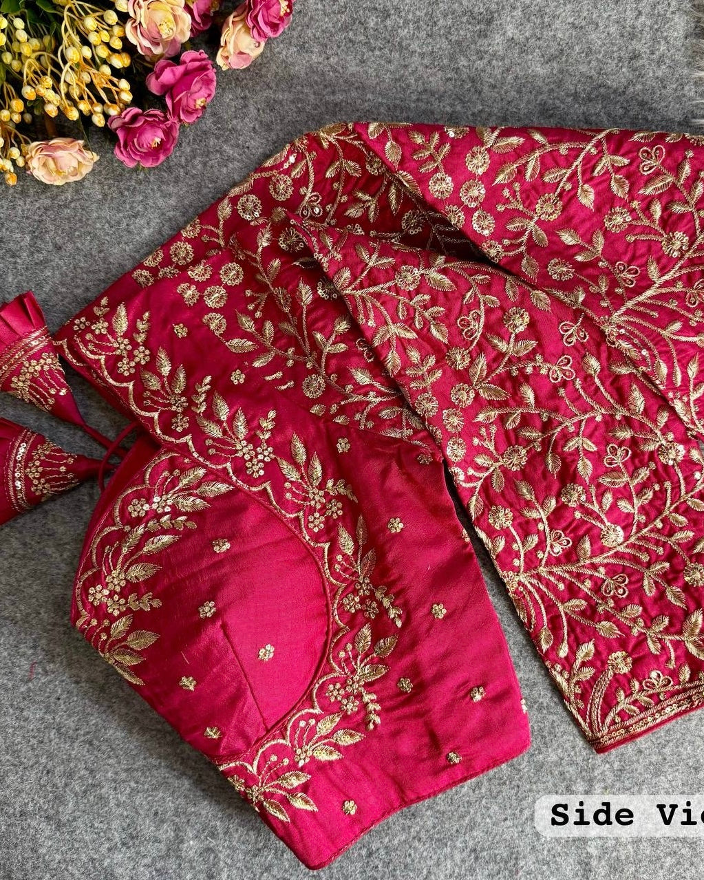 Royal mumtaz style long Sleeves Bridal Blouse