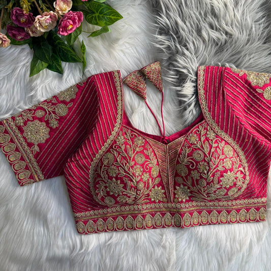 heavy bridal madhubala style blouse,
pure italian silk readymade blouse,
red designer bridal blouse back open,
zari coding sequence blouse India,
premium padded bridal blouse,
premium readymade blouse online India,
heavy bridal blouse designer,
Madhubala style blouse,
pure silk readymade blouse,
zari sequence blouse online,
luxury partywear blouse India,
