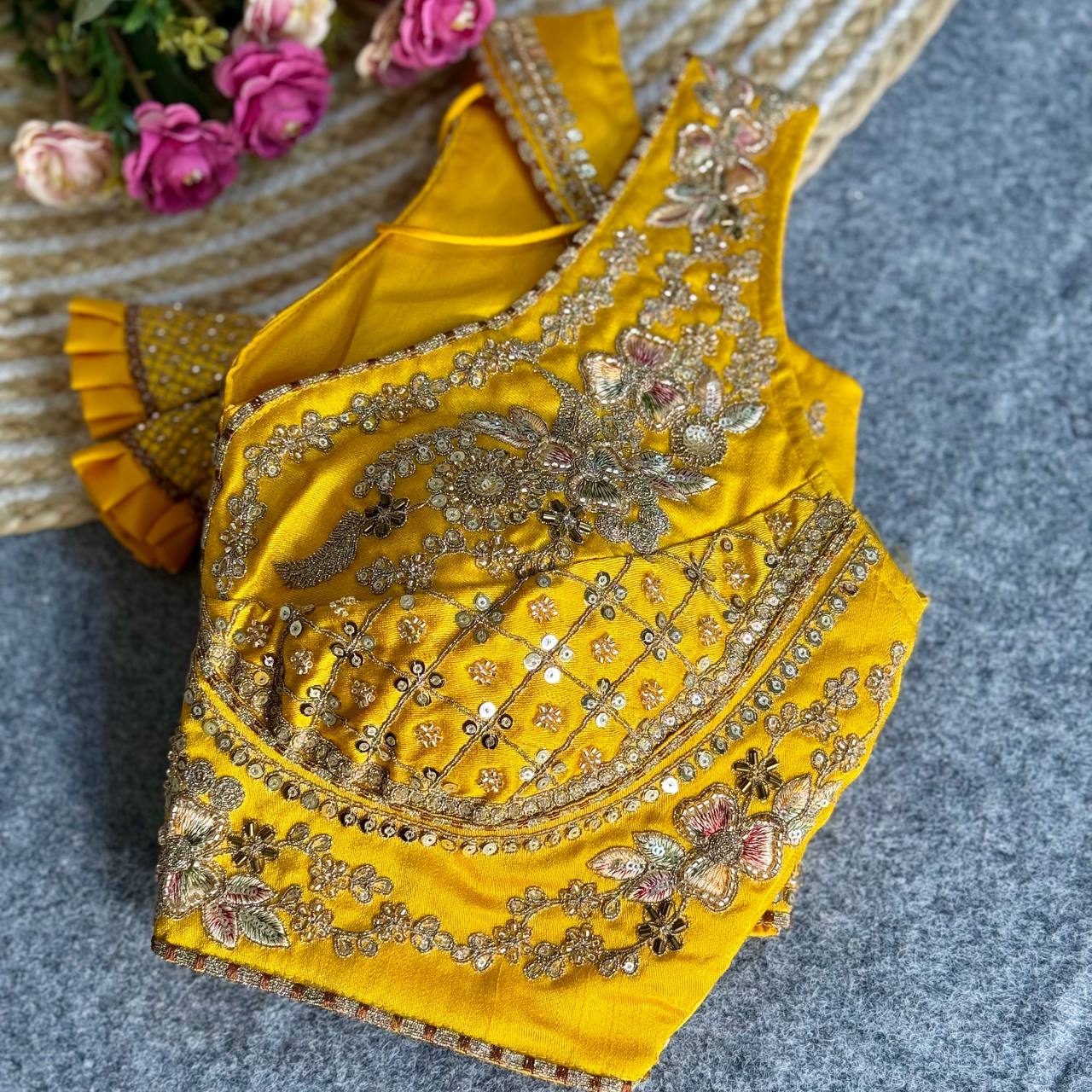 Sabyasachi Neck Bridal Blouse